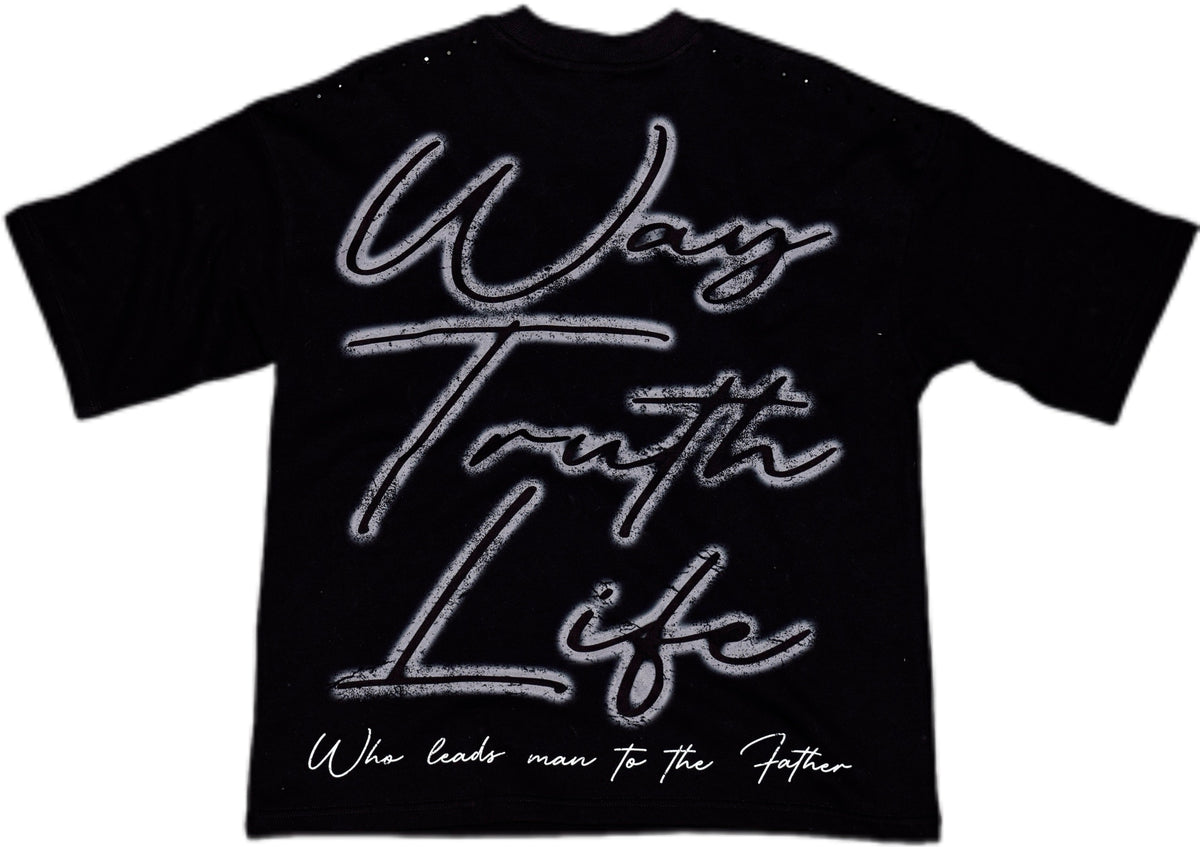 GLAZA GOD Crucifixion -Vol. 5- T-Shirt Oversized-BLACK